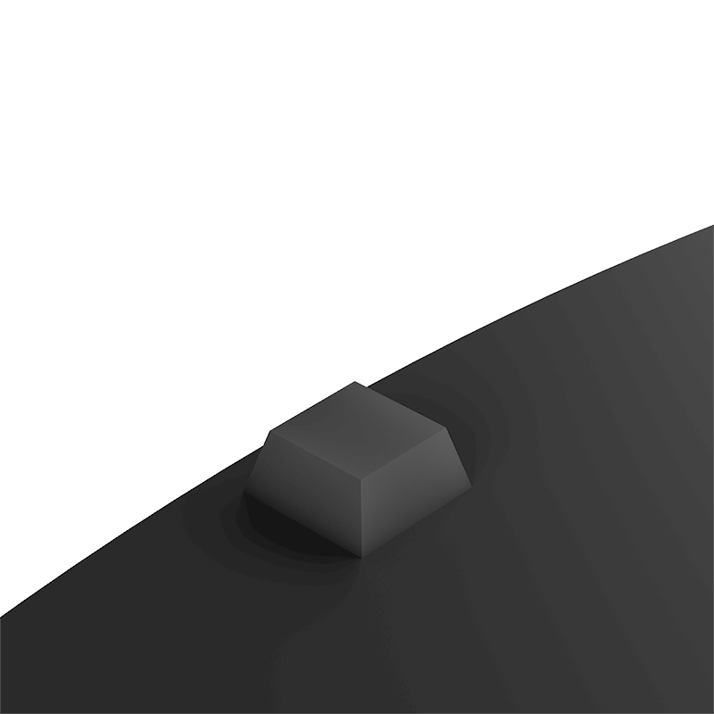 XTRARM Arius Soporte Tv de pie Oval Negro