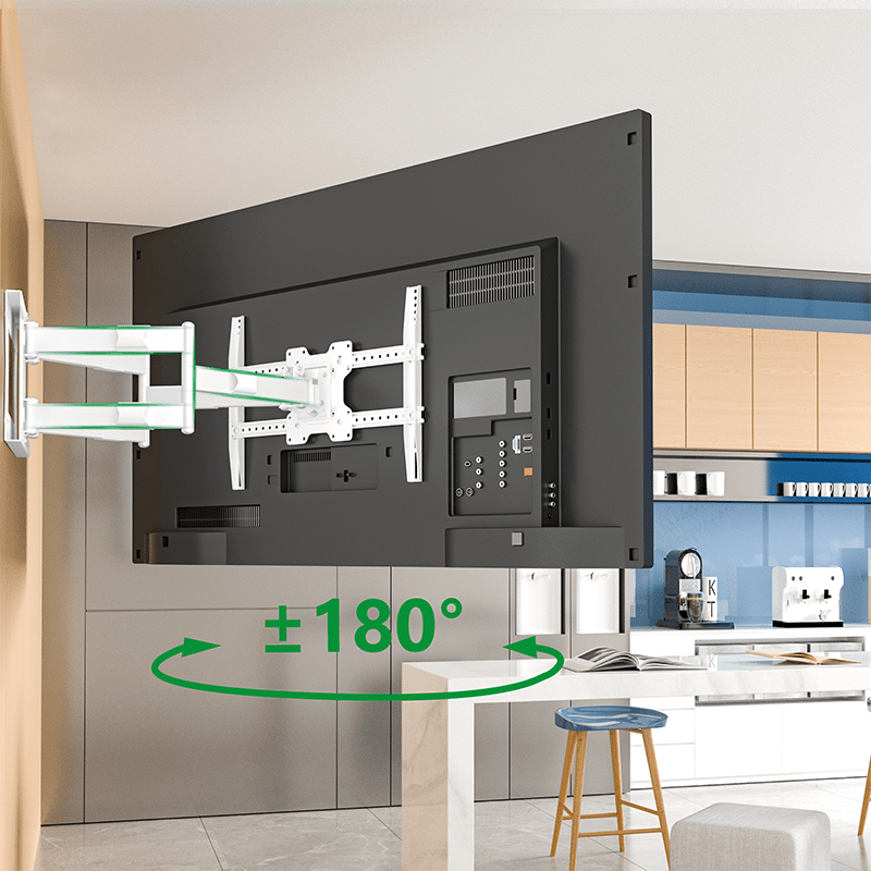 XTRARM Cratos 80 cm doble Rotate VESA 600 - Soporte TV de pared Blanco