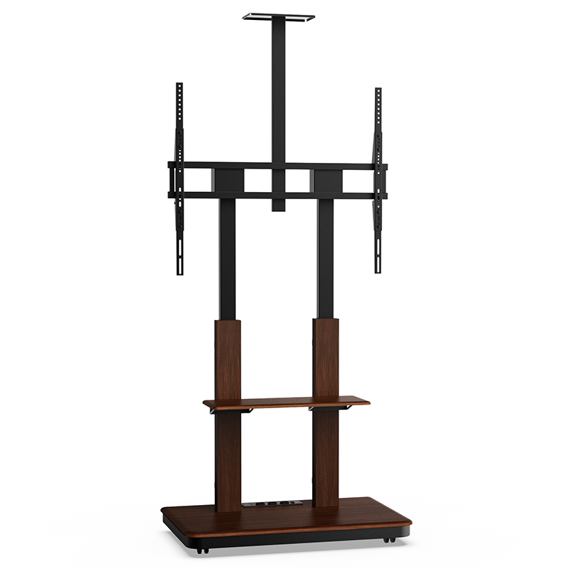 XTRARM Duolite negro/nogal – Soporte Tv de pie Manual