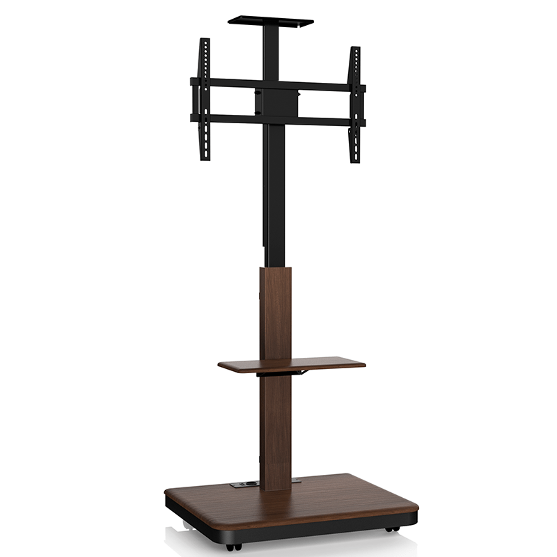 XTRARM Elite negro/nogal Móvil – Soporte Tv de pie eléctrico