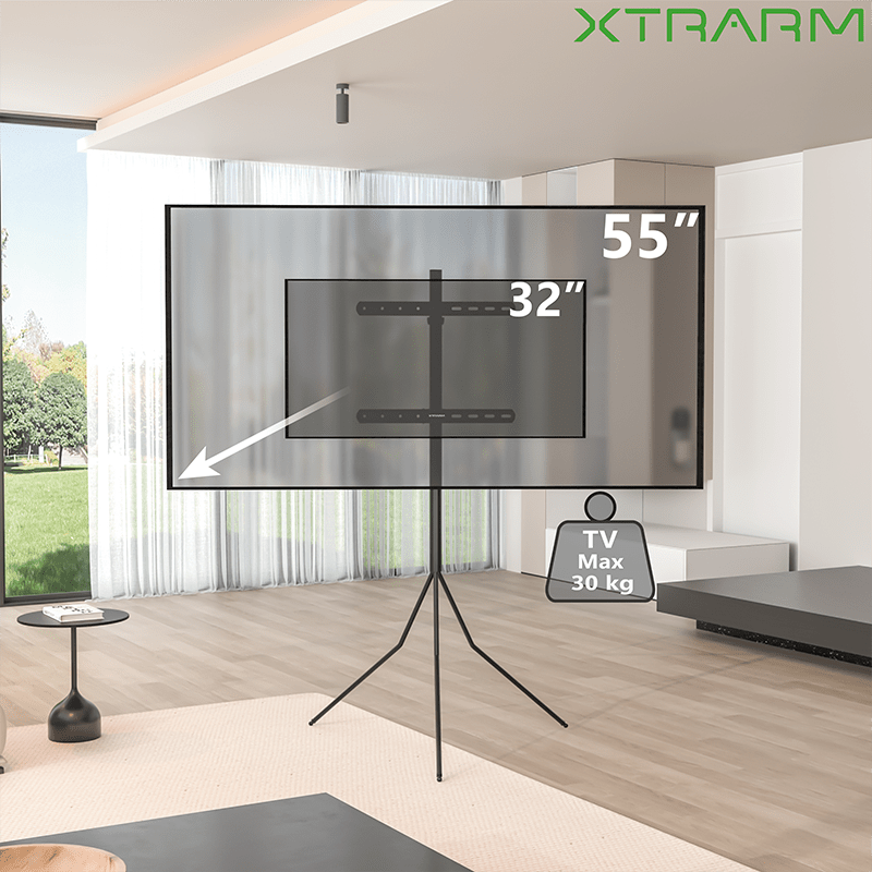 XTRARM Juno Trípod 400 - Soporte TV de suelo Negro