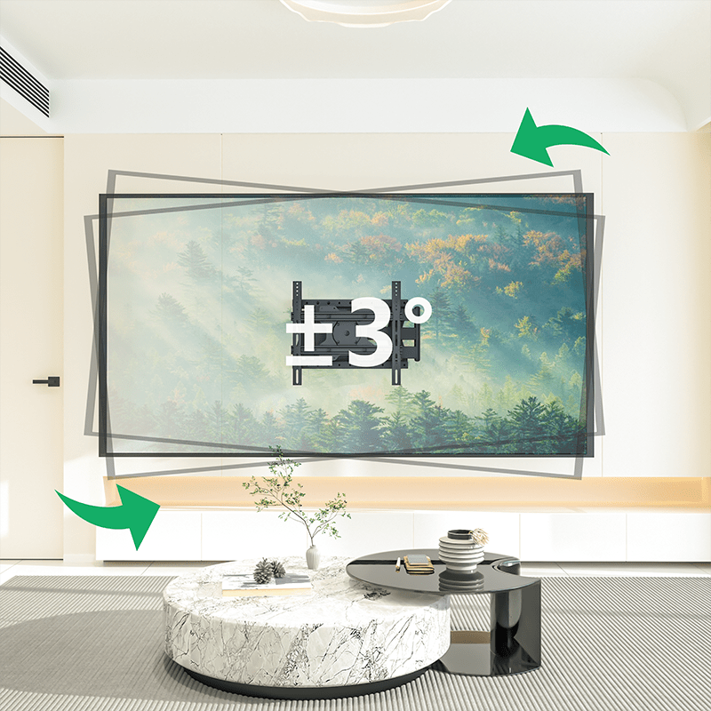 XTRARM Tantal 80 cm Fixed - Soporte TV de pared Negro