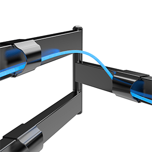 XTRARM Tantal 80 cm Flex - Soporte TV de pared Negro