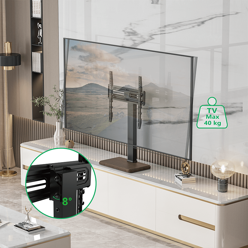 XTRARM TS1030 - Soporte TV Nogal de mesa