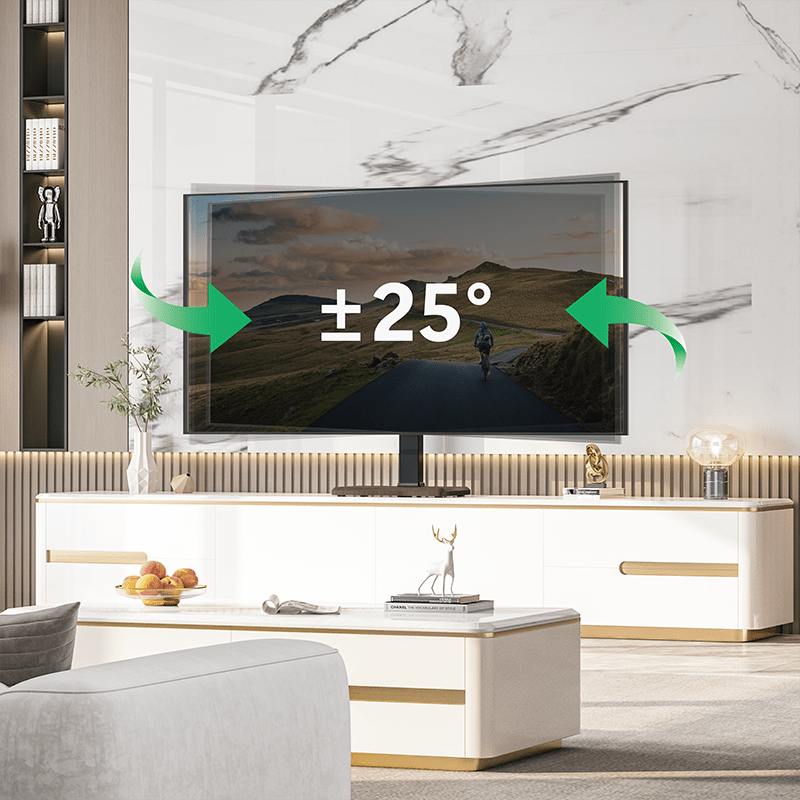 XTRARM TS1030 - Soporte TV Nogal de mesa