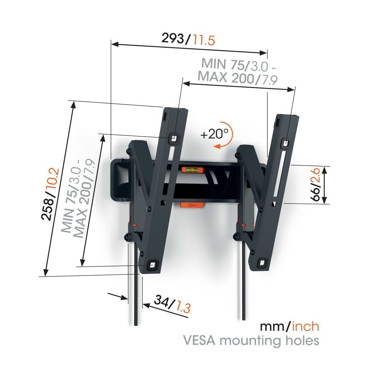 Vogel's TVM 3215 TILT SMALL WALL MOUNT