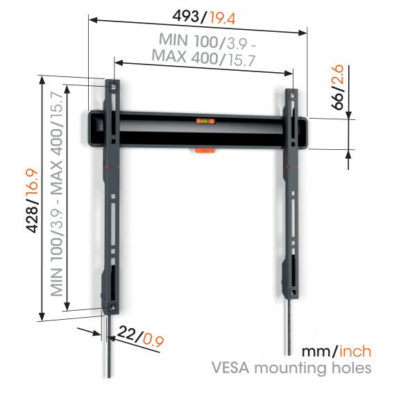 Vogel's TVM 3405 FIXED MEDIUM WALL MOUNT
