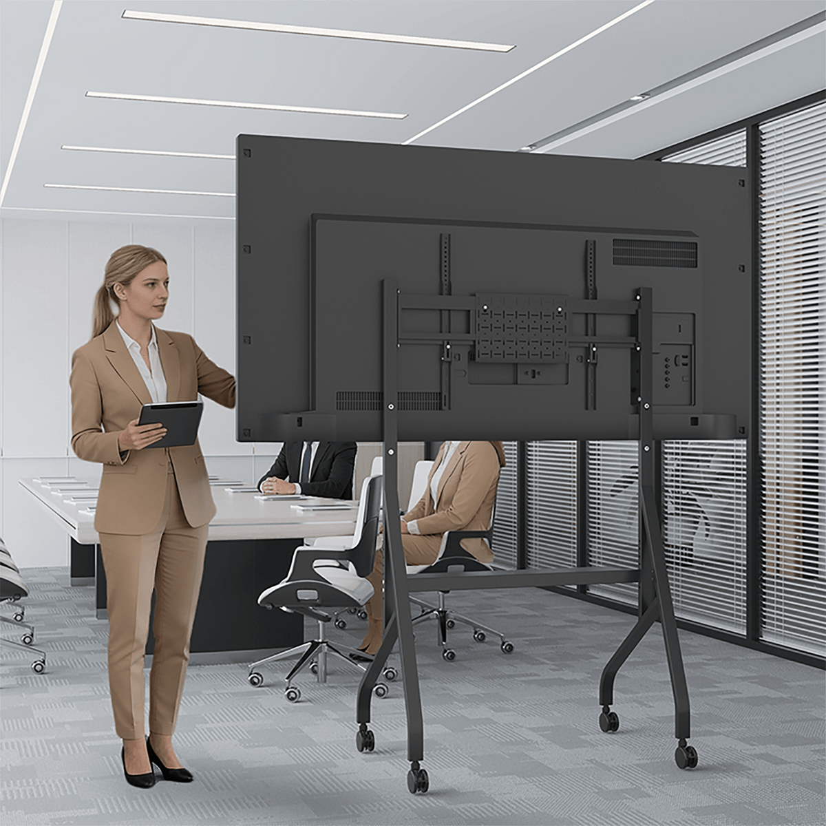 XTRARM Aura XTR-FS5150 – Mobiler TV-Standfuß 42"-110" Schwarz