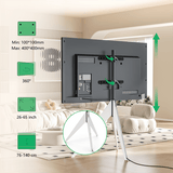 XTRARM Argo - Soporte TV de suelo Blanco/Gris