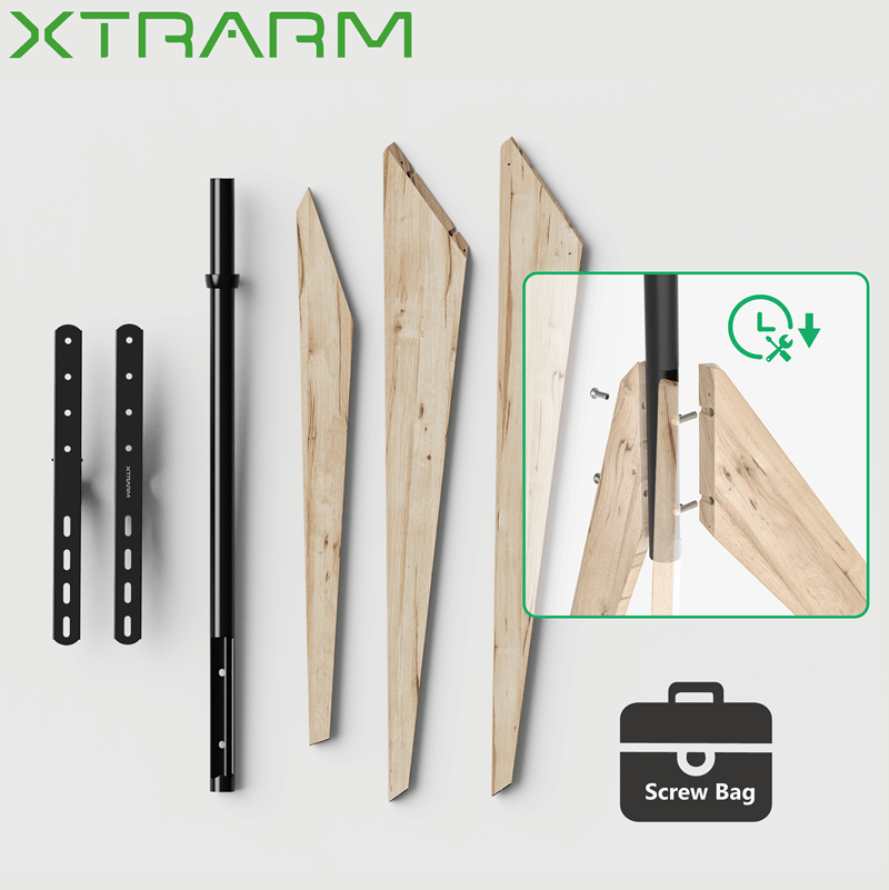 XTRARM Argo Trípod - Soporte TV de suelo Gris