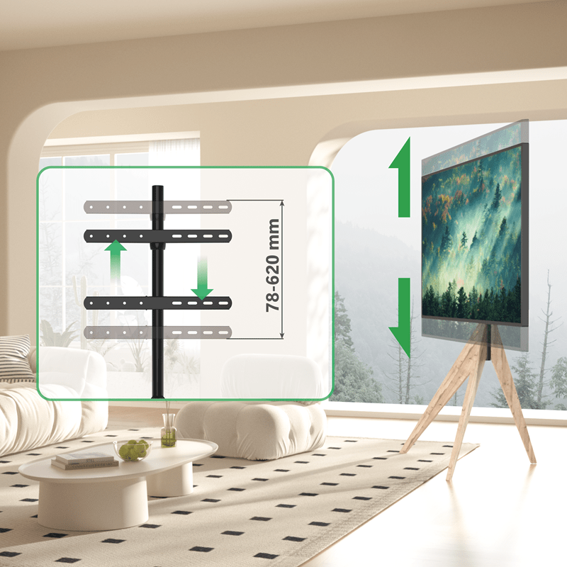 XTRARM Argo Trípod - Soporte TV de suelo Gris