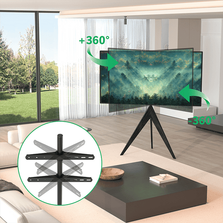 XTRARM Argo Trípod - Soporte TV de suelo Negro