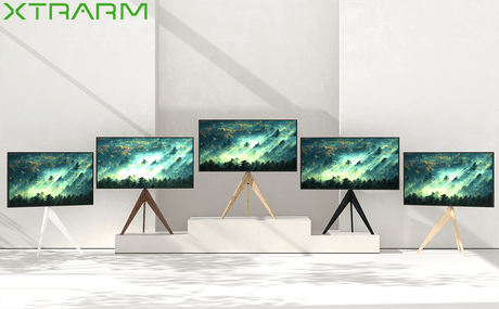 XTRARM Argo Trípod - Soporte TV de suelo Negro