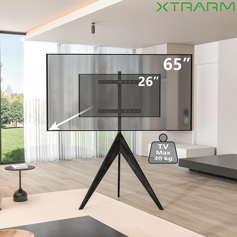 XTRARM Argo Trípod - Soporte TV de suelo Negro