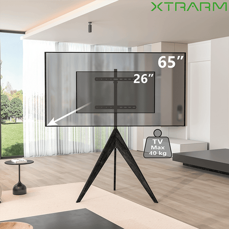 XTRARM Argo Trípod - Soporte TV de suelo Negro