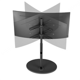 XTRARM Arius Soporte Tv de pie Oval Negro