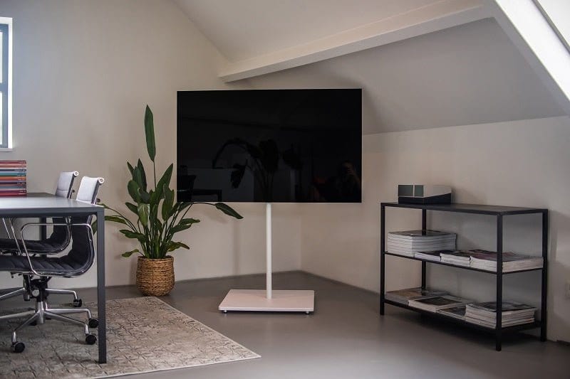 XTRARM Atria Cuadrado Blanco - Soporte TV de suelo