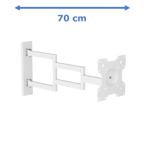 XTRARM Axis XL 70 cm Blanco - Soporte de TV giratorio e inclinable