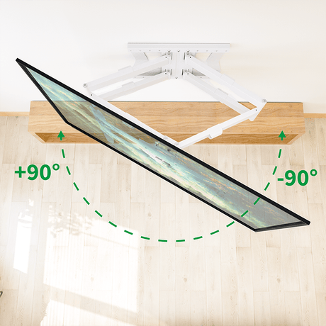 XTRARM Cratos 100 cm doble Rotate VESA 600 - Soporte TV de pared Blanco