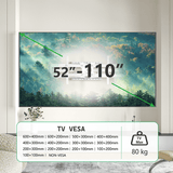 XTRARM Cratos 120 cm doble Rotate VESA 600 - Soporte TV de pared Blanco