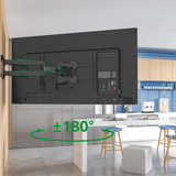 XTRARM Cratos 120 cm doble Rotate VESA 600 TV - Soporte TV de pared Negro