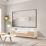 XTRARM Cratos 80 cm doble Rotate VESA 600 - Soporte TV de pared Blanco