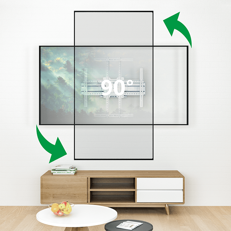 XTRARM Cratos 80 cm doble Rotate VESA 600 - Soporte TV de pared Blanco