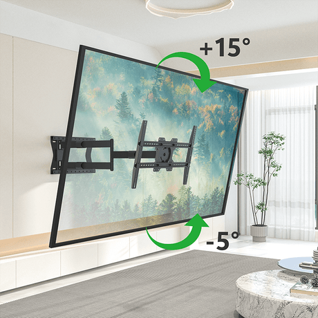 XTRARM Crius 100 cm Rotate VESA 600 - Soporte TV de pared Negro