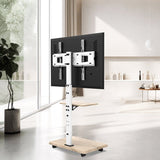 XTRARM Delphos Roble Móvil – Soporte Tv de pie