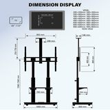 XTRARM Duolite blanco/haya – Soporte Tv de pie Manual
