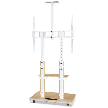 XTRARM Duolite blanco/haya – Soporte Tv de pie Manual