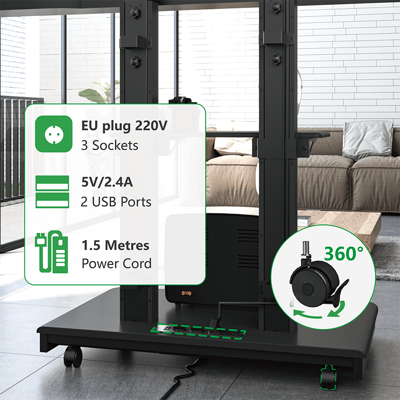 XTRARM Duolite negro – Soporte Tv de pie Manual