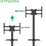 XTRARM Elevate Nogal - Soporte de suelo eléctrico