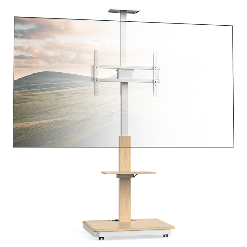 XTRARM Elite blanco/haya – Soporte Tv de pie Manual