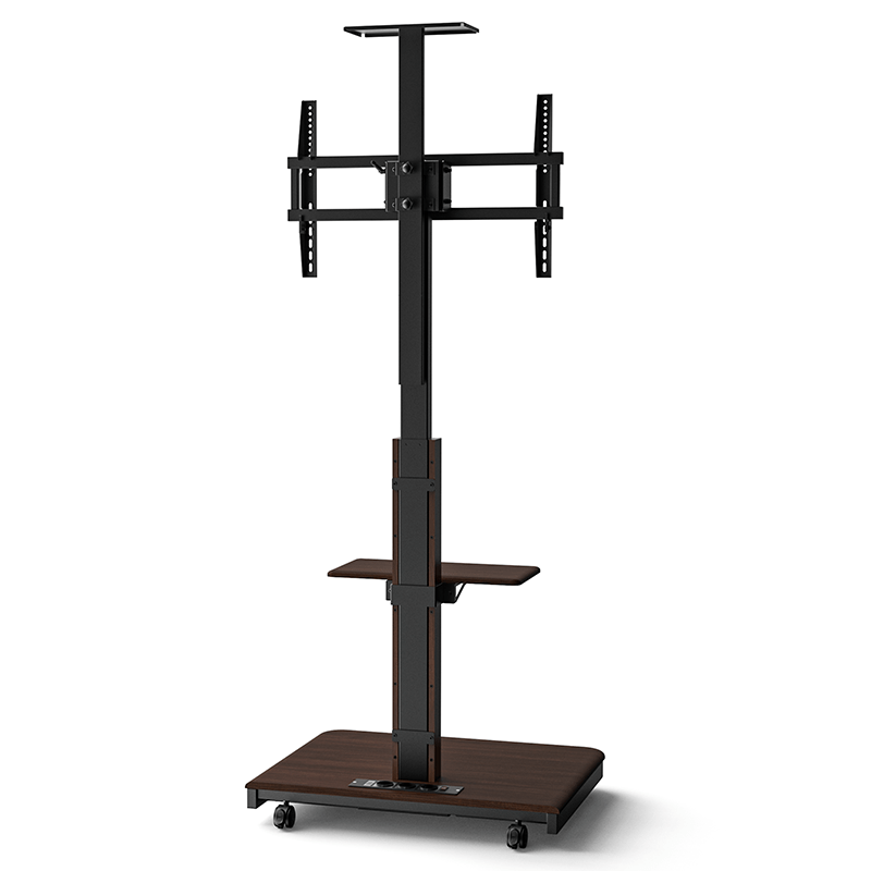 XTRARM Elite negro/nogal Móvil – Soporte Tv de pie eléctrico