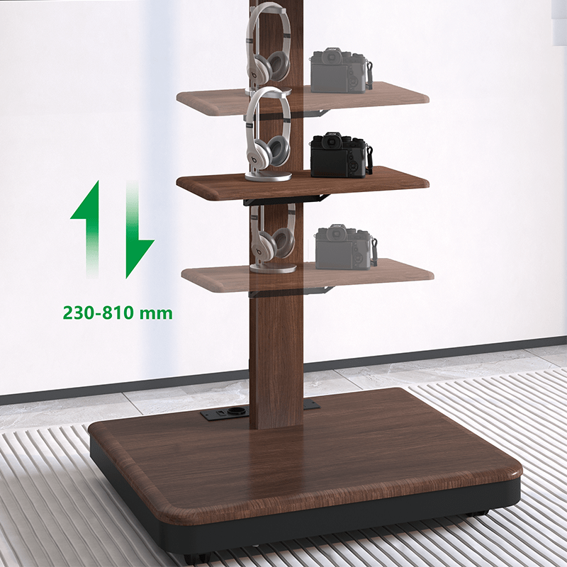 XTRARM Elite negro/nogal – Soporte Tv de pie Manual