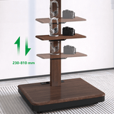 XTRARM Elite negro/nogal – Soporte Tv de pie Manual