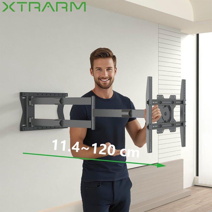 XTRARM Ferrom 120 cm Rotate - Soporte TV de pared Negro