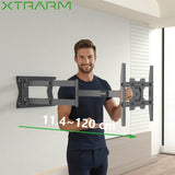 XTRARM Ferrom 120 cm Rotate - Soporte TV de pared Negro
