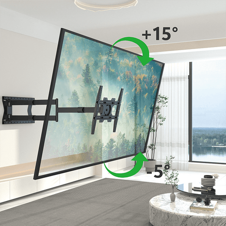XTRARM Ferrom 120 cm Rotate - Soporte TV de pared Negro