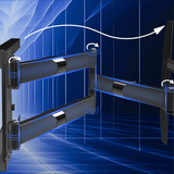 DQ Wall-Support Hercules 2.0 100 cm Flex VESA 600 - Soporte TV de pared Negro