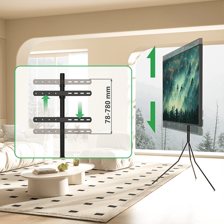 XTRARM Juno Trípod 400 - Soporte TV de suelo Negro