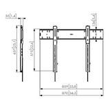 Vogel's Professional PFW 6800 Fijo - Soporte TV de pared Negro