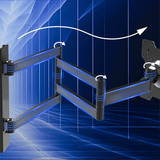 DQ Wall-Support Rotate XL 108,5 cm Giratorio - Soporte TV de pared Negro