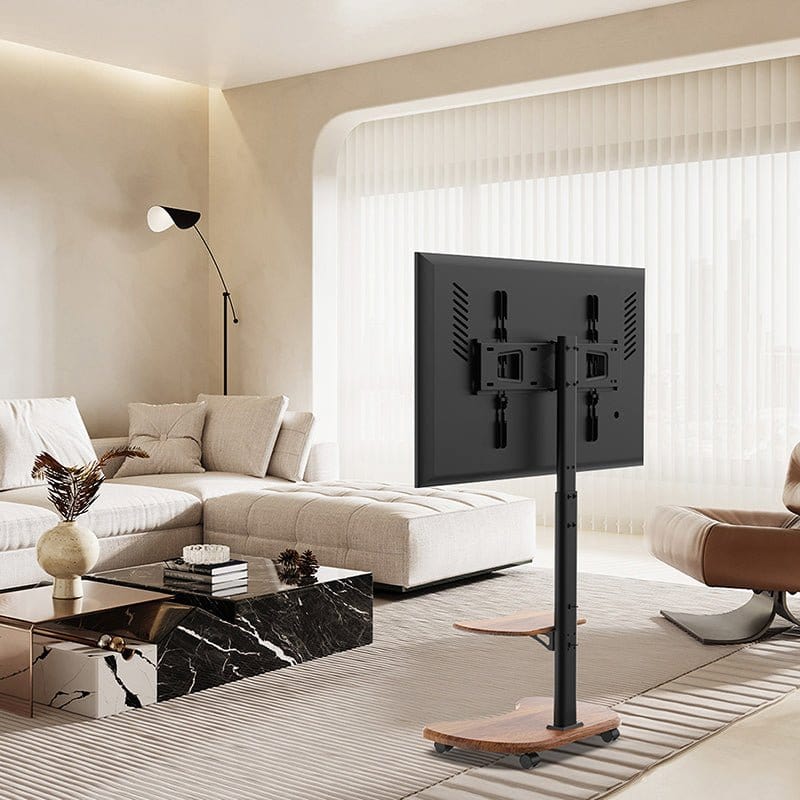 XTRARM Stellar nogal/negro Móvil – Soporte Tv de pie