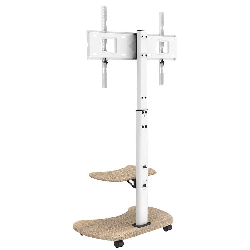 XTRARM Stellar roble/blanco Móvil – Soporte Tv de pie