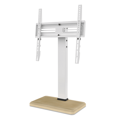 XTRARM TS1025 - Soporte TV roble blanco de mesa