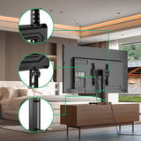 XTRARM TS1030 - Soporte TV Nogal de mesa