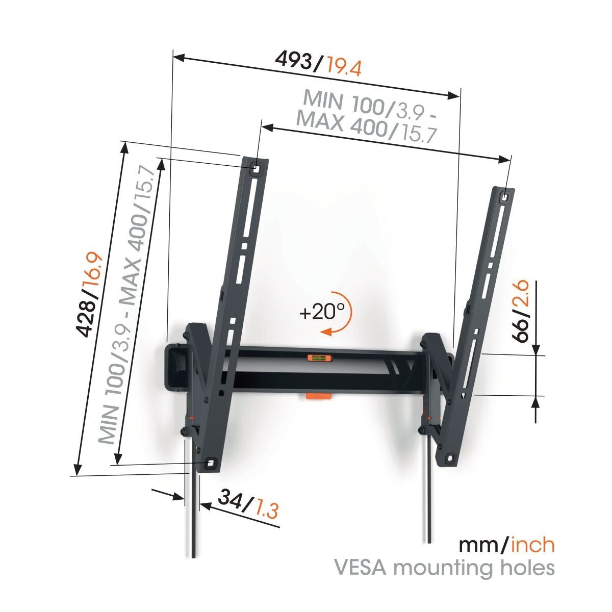 Vogel's TVM 3415 TILT MEDIUM WALL MOUNT