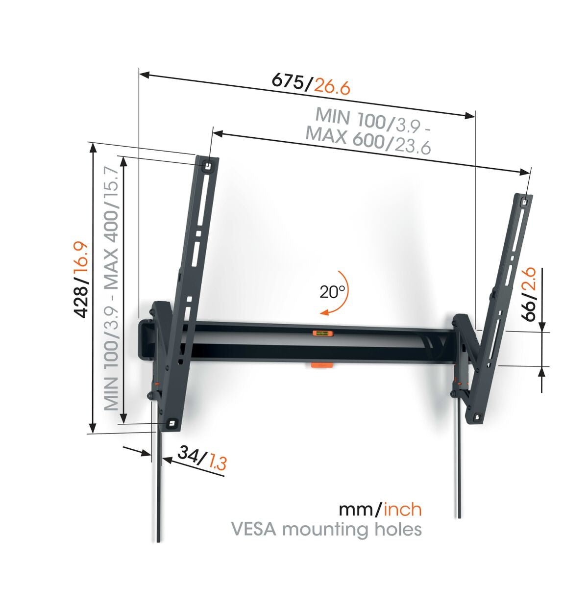 Vogel's TVM 3615 TILT LARGE WALL MOUNT